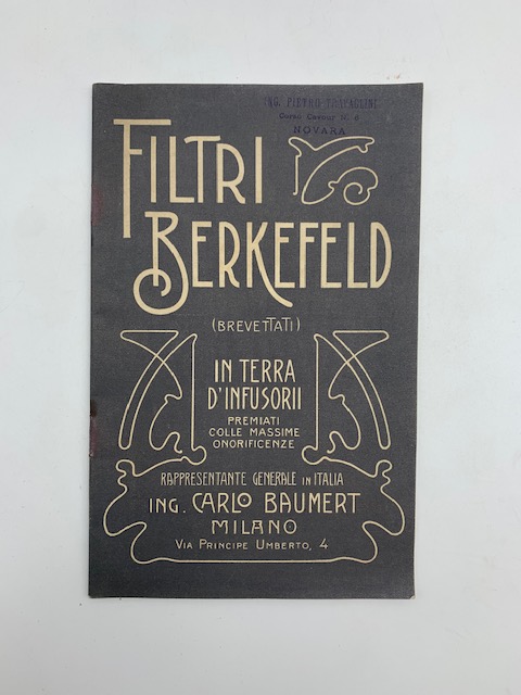Filtri Berkefeld brevettati (catalogo)